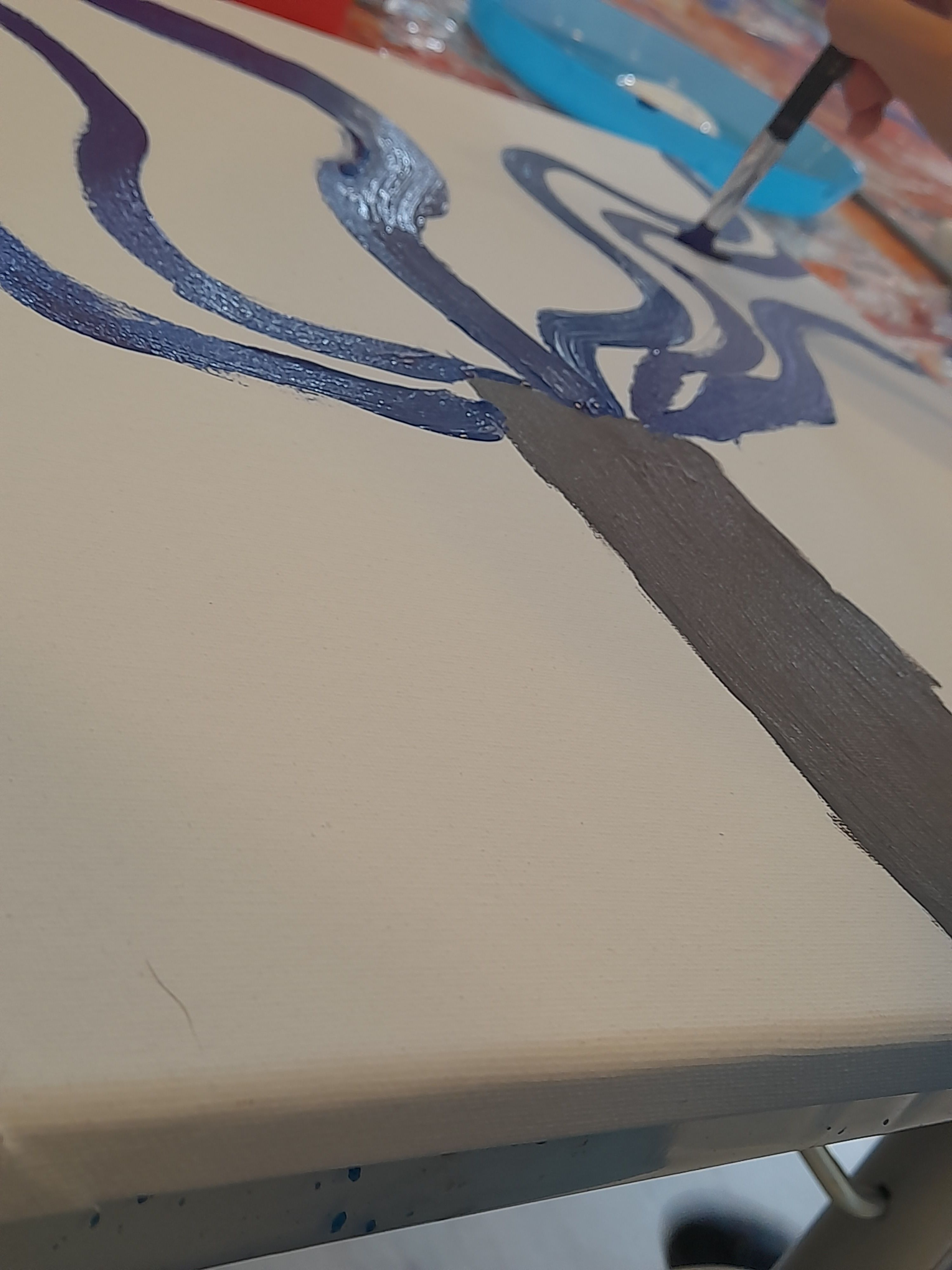 Acrylmalen mit Michaela Puster-Jonke copyright@lebenshilfe-bruck-kapfenberg