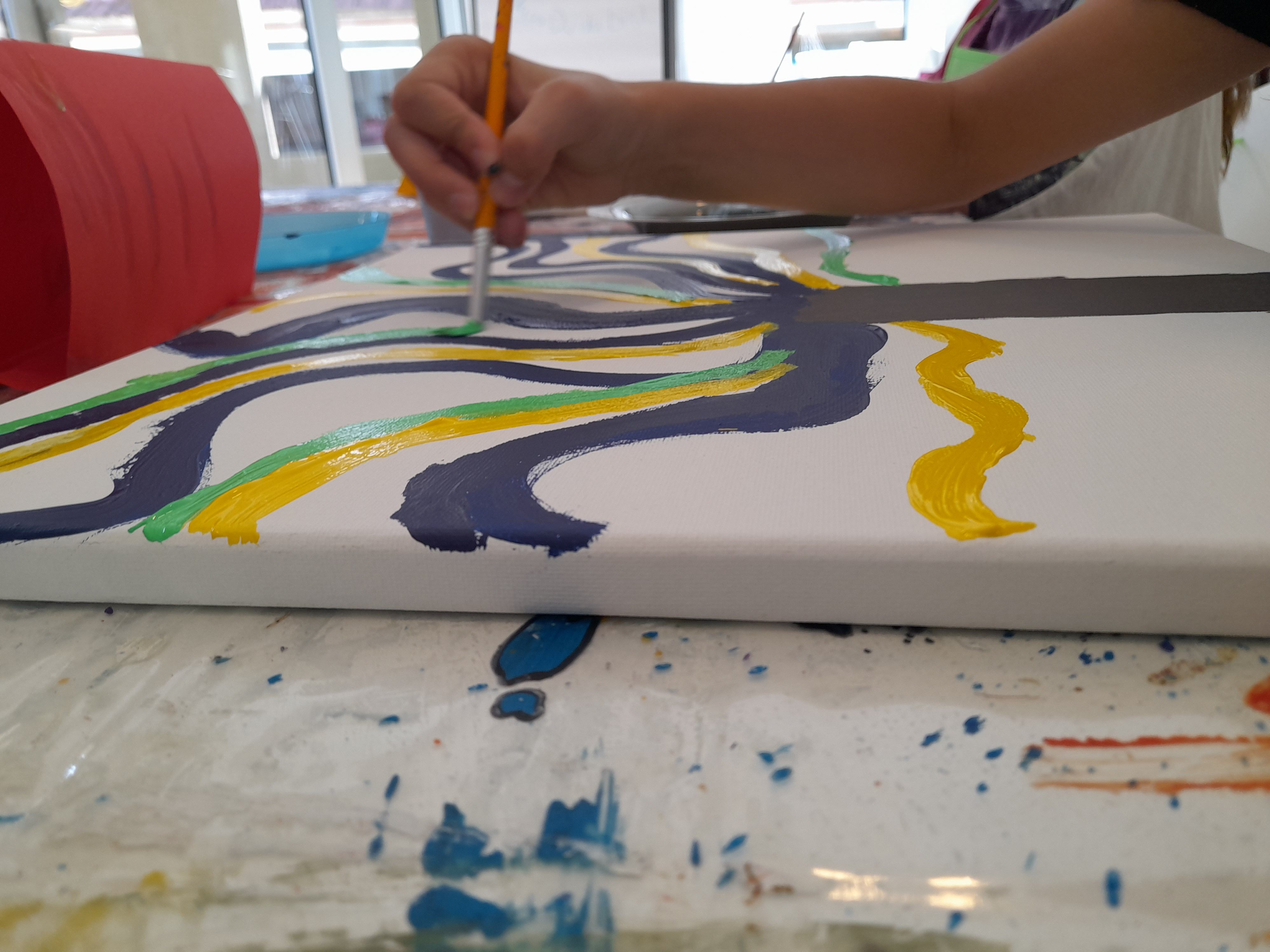 Acrylmalen mit Michaela Puster-Jonke copyright@lebenshilfe-bruck-kapfenberg