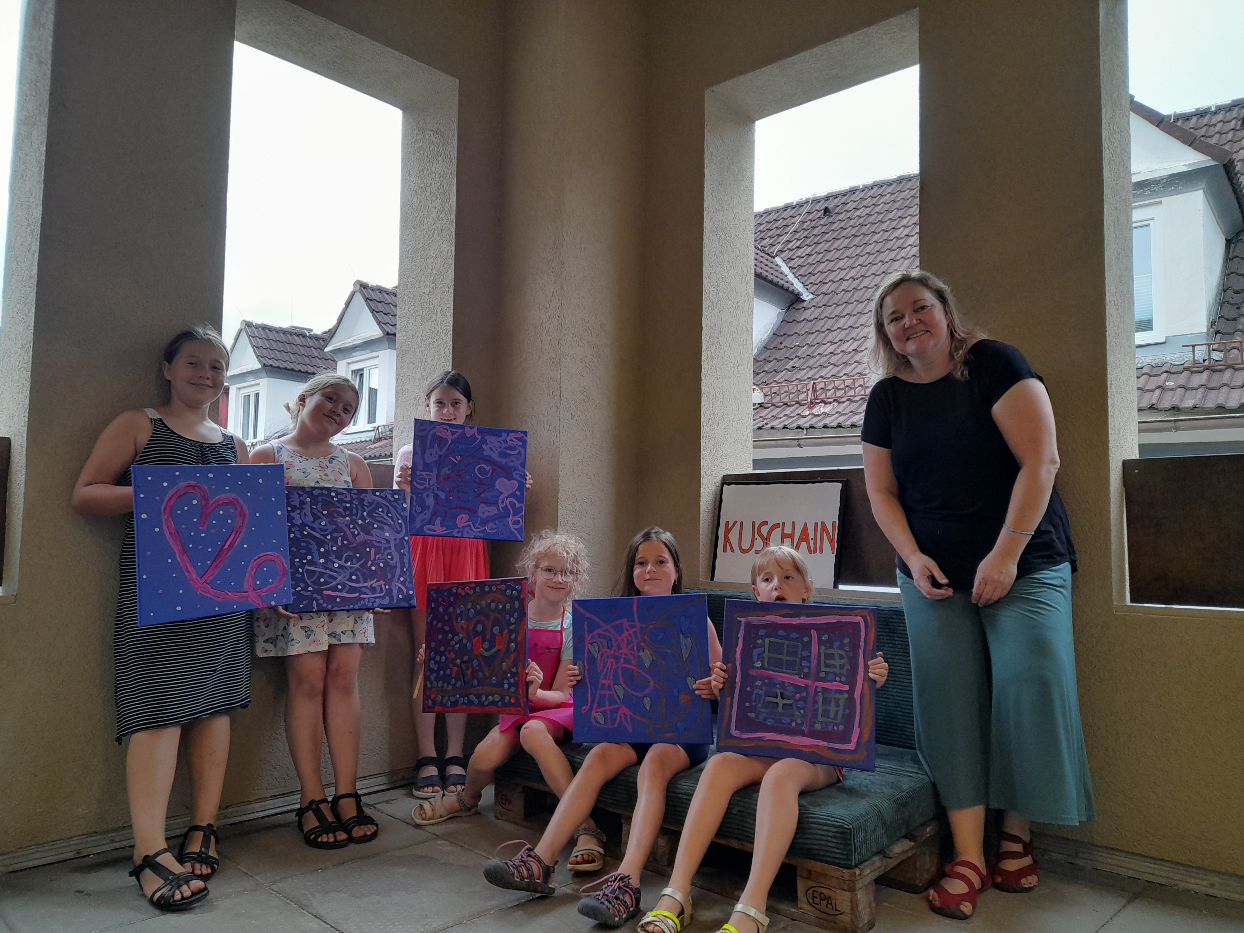 Acrylmalen mit Michaela Puster-Jonke copyright@lebenshilfe-bruck-kapfenberg